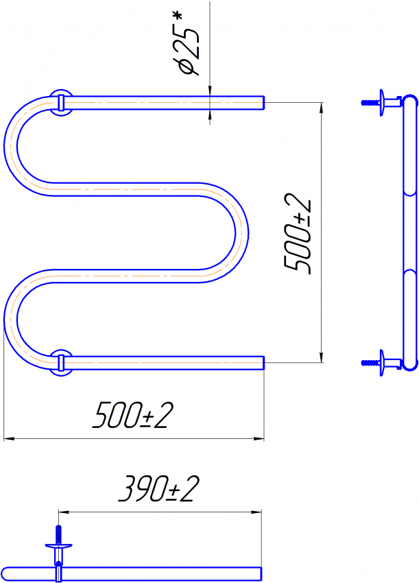 Змійка 25  525х500/500 MARIO
