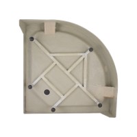 Душовий піддон Kapielka ST80x80x14 низький, напівкруглий, діаметр зливу 52 мм Lidz LIDZ фото 3