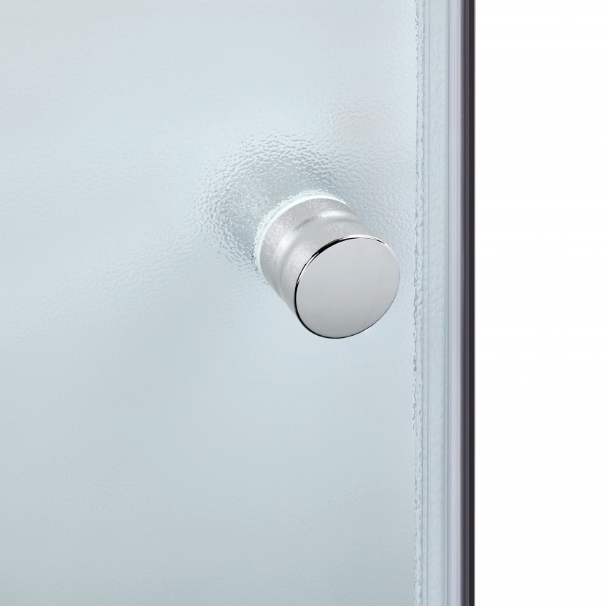 Набір: Душова кабіна Latwa SC80x80.SAT.LOW.FR, напівкругла, скло Frost 4 мм + Душовий піддон Kapielka ST80x80x15 Lidz LIDZ фото 4