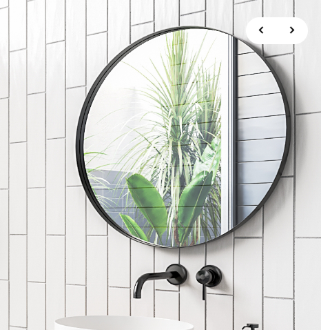 ДЗЕРКАЛО КРУГЛЕ В МЕТАЛЕВІЙ РАМІ КЕРАСАН