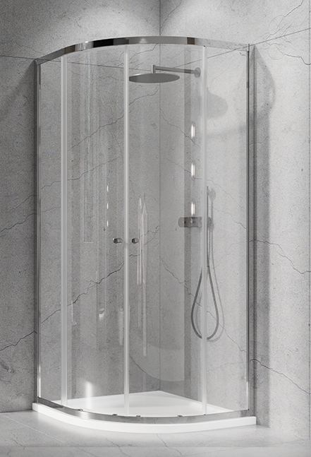 ДУШОВА КАБІНА НАПІВКРУГЛА КУТОВА КЕРАСАН