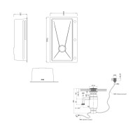 Комплект Lidz Handmade H7545B Мийка для кухні інтегрована Decor Black PVD Honeycomb LDH7545BDECPVD48373+Lidz (BLA) Подрібнювач для кухонного миття LIDZ фото 1