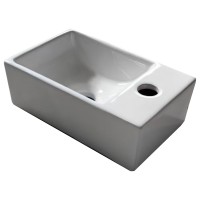 180300R Linea Раковина підвісна/меблева 300х180 см, 1 отвір під змішувач справа, білий глянець (1 сорт)