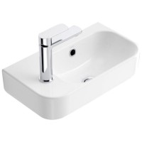 450250L Do It Раковина підвісна/меблева 450х250 см, 1 отвір під змішувач зліва, білий глянець (1 сорт)