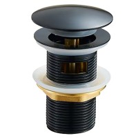 550548B Донний клапан, чорний матовий (1 сорт)