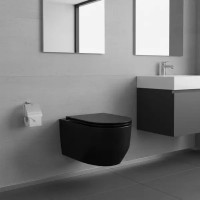 3030140B ART 3.0  Кришка soft-close до унітазу підвісного, чорна (1 сорт) DEVIT фото 2