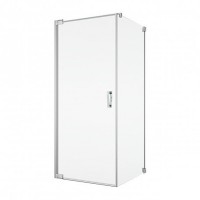 CA1CG0805007 CADURA Одностворкові душові двері -800мм, кріплення зліва,  скло прозоре, проф. алюм.хром (1 сорт)
