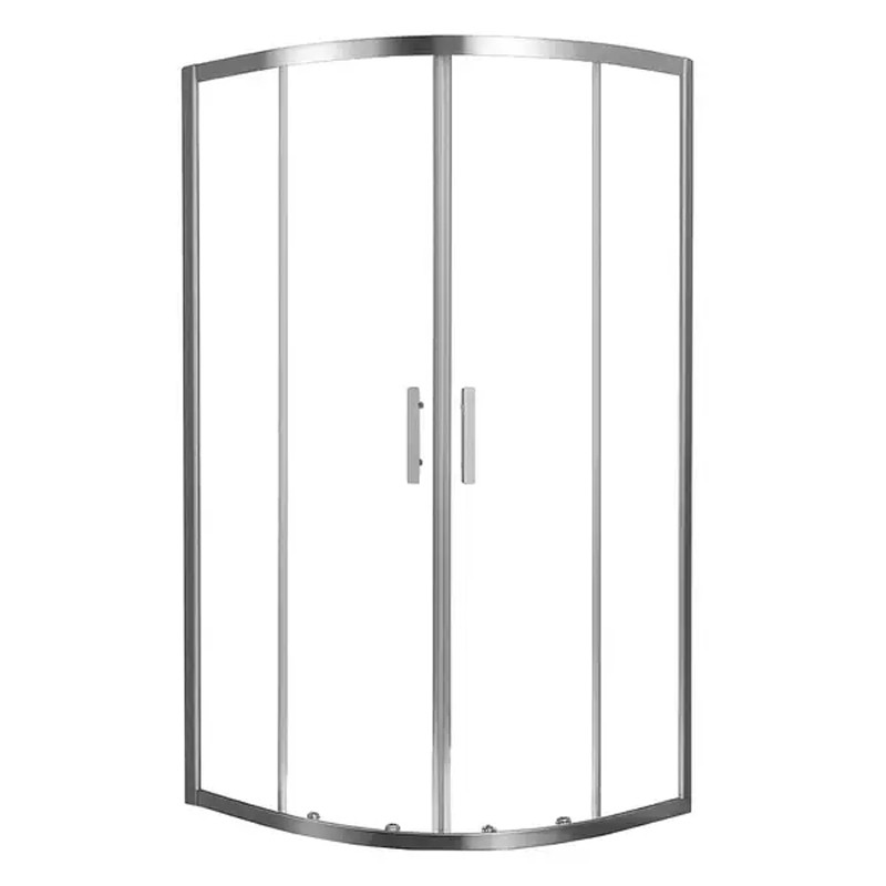 S14 FRAME Нерухоме скло кабіни чверть кола 90*90 SHQG51906 - хром/сіре скло (1 сорт) PRIMERA