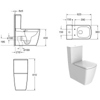3010125 COUNTRY 2.0 Унітаз до компакту 3010125 (1 сорт) DEVIT фото 1