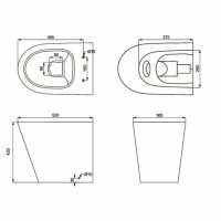 8590020 TOPIC Чаша підлогового унітазу (1 сорт) PRIMERA фото 3