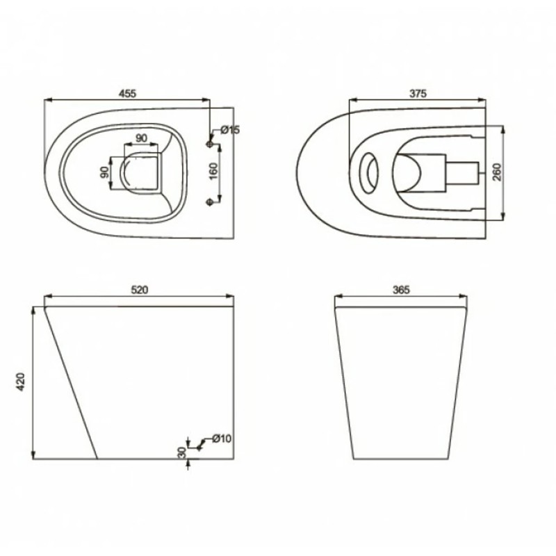 8590020 TOPIC Чаша підлогового унітазу (1 сорт) PRIMERA фото 3