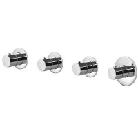 MDE019CR Paffoni modular box  Зовнішня частина до термостата на 3 вих, вертик./горизонт. установка,хром (1 сорт) Paffoni фото 1