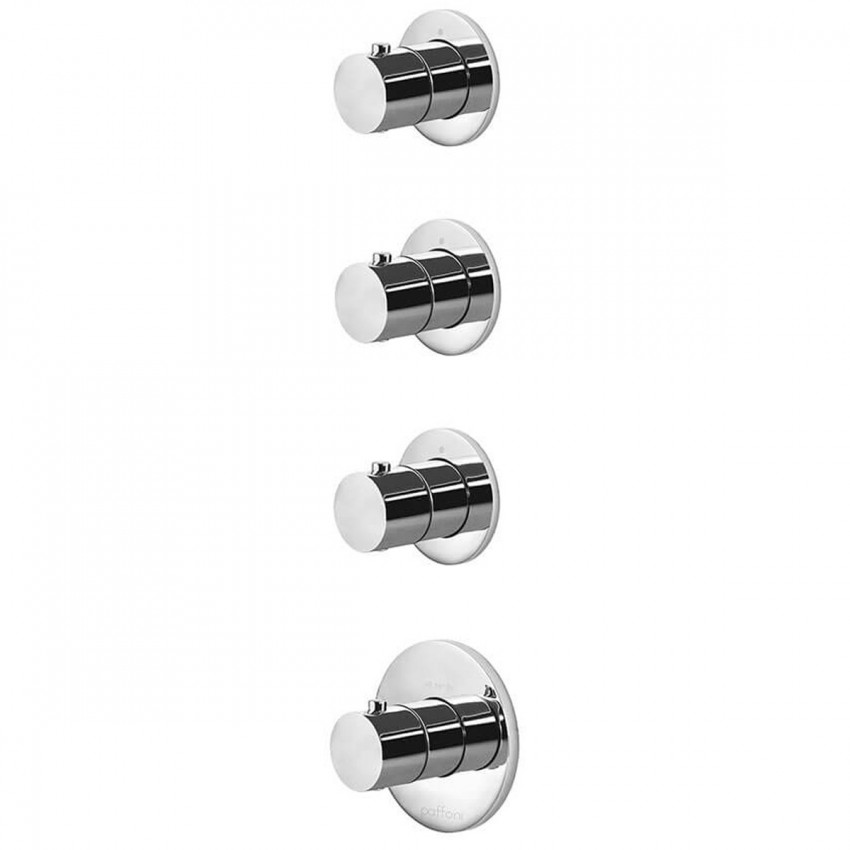 MDE019CR Paffoni modular box  Зовнішня частина до термостата на 3 вих, вертик./горизонт. установка,хром (1 сорт) Paffoni фото 2