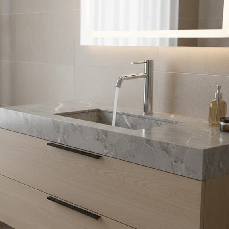 550533C Flow Змішувач д/раковини, високий, хром (1 сорт) DEVIT фото 2