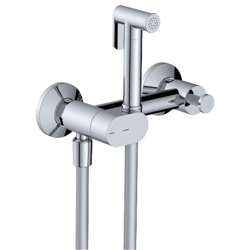 550540C Flow Гігієнічний душ на 2 отвори,хром (1 сорт) DEVIT