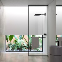 Душова перегородка Liberta JUVENTUS графіт, 1200 R, профіль RAL9005(black) mat, h 2490 (1 сорт)