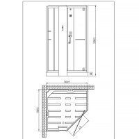 FEN8913W SOUL Дерев'яний настил до боксу (1 сорт) DEVIT фото 1