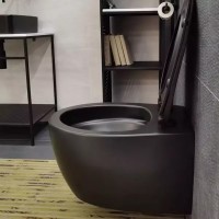 3020155B ACQUA NEW Унітаз підвісний безобідковий без кришки, чорний матовий (1 сорт)