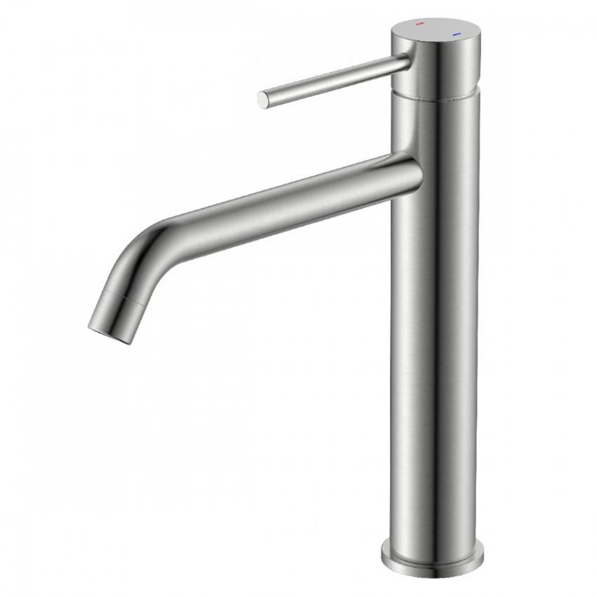 550533N Flow Змішувач д/раковини, високий, brushed nickel (1 сорт) DEVIT фото 1