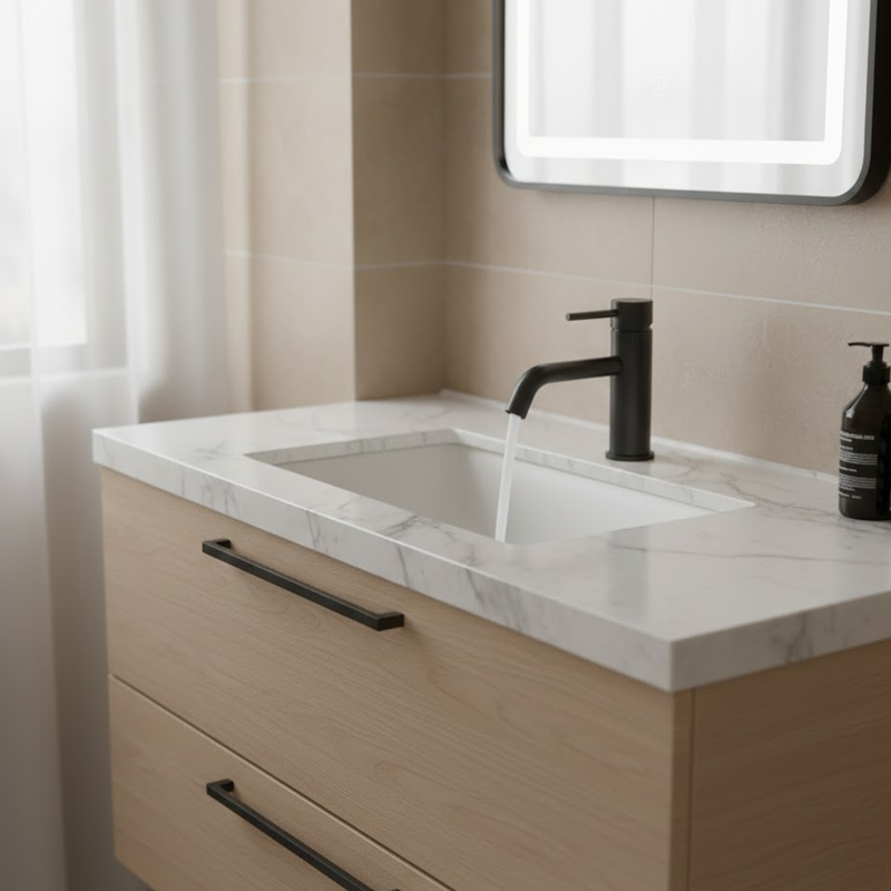 550547B Flow Змішувач д/раковини, чорний матовий (1 сорт) DEVIT фото 3