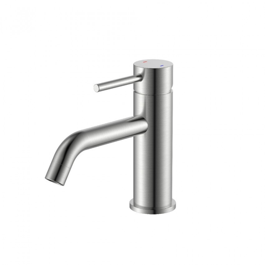 550547N Flow Змішувач д/раковини, brushed nickel (1 сорт) DEVIT