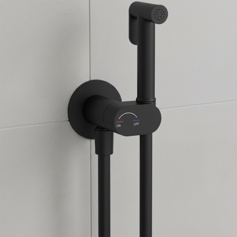 550539B Flow Гігієнічний душ, чорний матовий (1 сорт) DEVIT фото 2