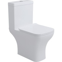 3590020 Basic Кришка soft-close до унітазу компакт, білий глянець (1 сорт) PRIMERA фото 1