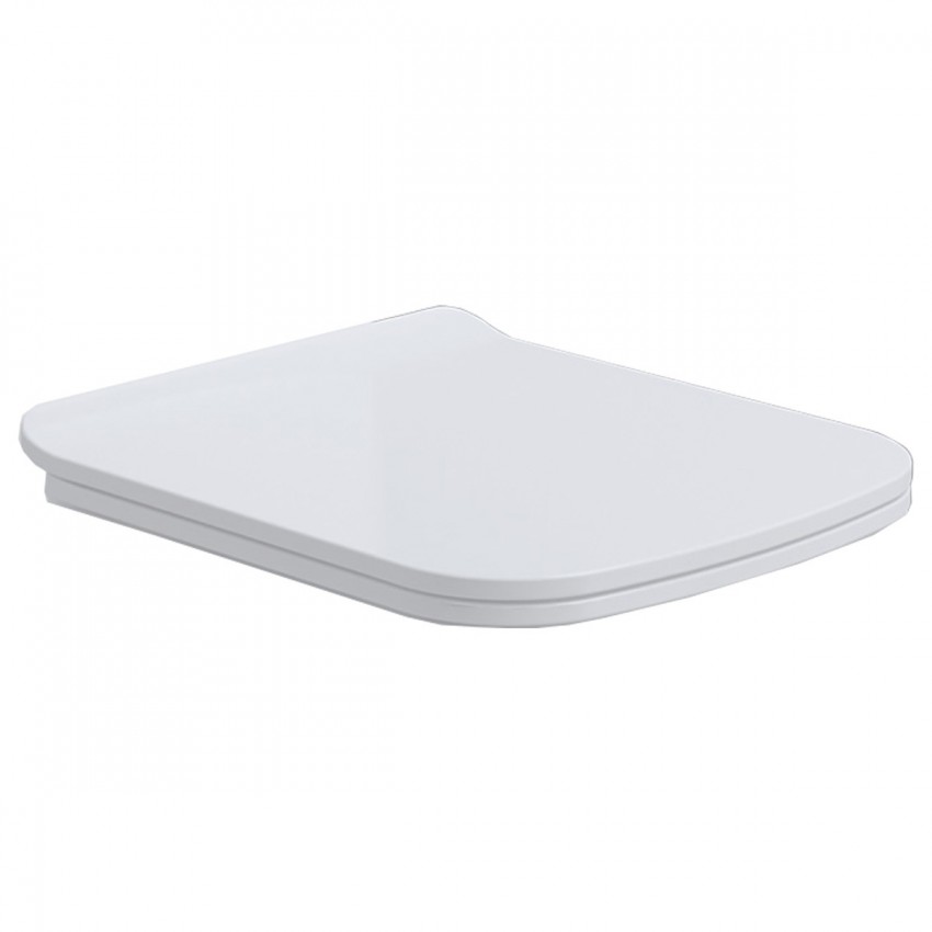 3590020 Basic Кришка soft-close до унітазу компакт, білий глянець (1 сорт) PRIMERA