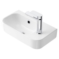 450250R Do It Раковина підвісна/меблева 450х250 см, 1 отвір під змішувач справа, білий глянець (1 сорт)