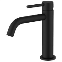 550534B Flow Змішувач д/раковини, чорний матовий (1 сорт) DEVIT фото 1