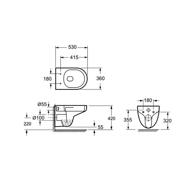 3810825 Simple Кришка до унітазу підвісного, quick-fix, soft-close (1 сорт) DEVIT фото 1