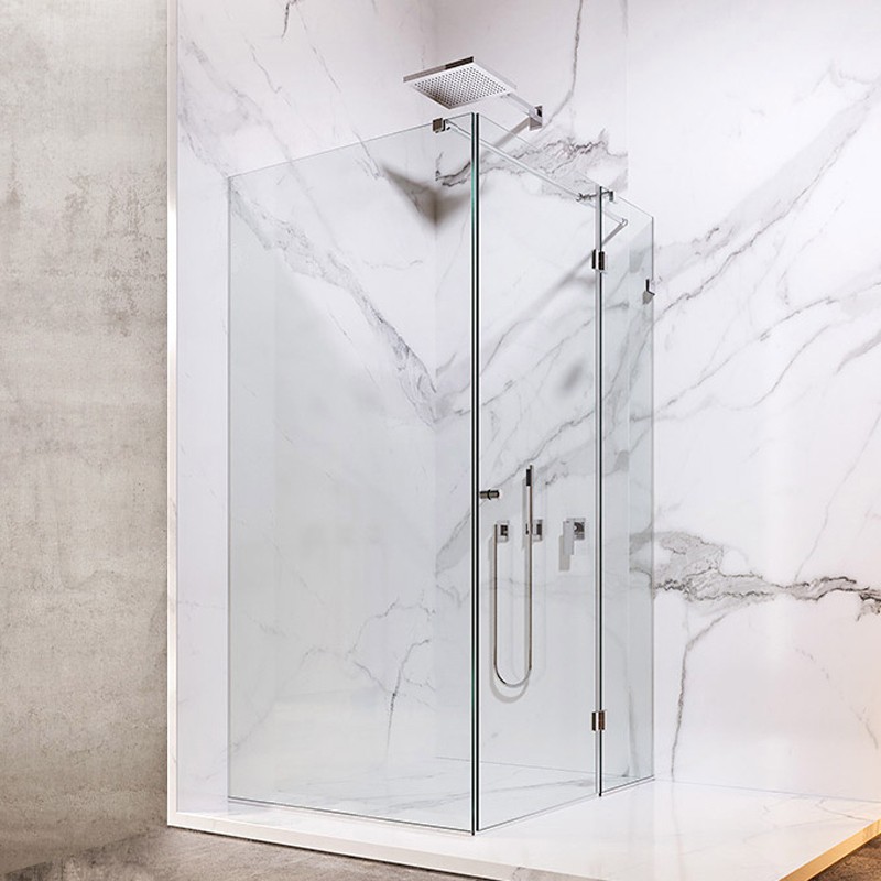 Душова кабіна  Liberta BARCELONA , БП, прозора, двері 1200 (550) R, стінка 800, ручка Круглий кноб, тримач накидний круглий, ущільнювач стандарт, H 2000 (1 сорт) LIBERTA фото 1