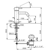 15011140B ART Ручка д/змішувача, чорний матовий (1 сорт) DEVIT фото 1
