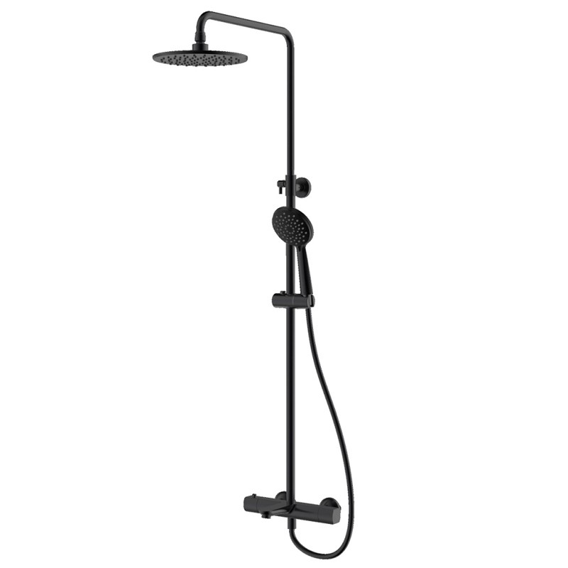 37520121B FRESH Змішувач до термостатичної душової системи, чорний матовий (1 сорт) DEVIT фото 2