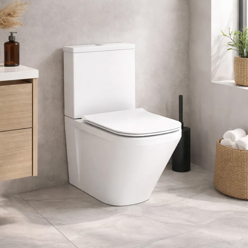 3010120 UP Кришка до компакту soft-close NEW (нова тонка кришка) (1 сорт) DEVIT фото 2