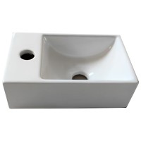 180300L Linea Раковина підвісна/меблева 300х180 см, 1 отвір під змішувач зліва,  білий глянець (1 сорт)