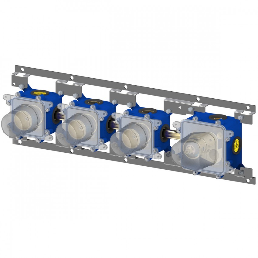 MDBOX019 modular box  Внутрішня частина до термостата на 3 виходи, вертикальна/горизонтальна установка (1 сорт) Paffoni