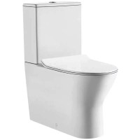 8009950 FRAME Кришка soft-close до унітазу компакт, біла (1 сорт) PRIMERA фото 1