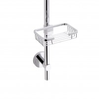 Стійка універсальна Sprha, Chrome, 700 мм, округла з полицею QT003 Qtap QTAP фото 3