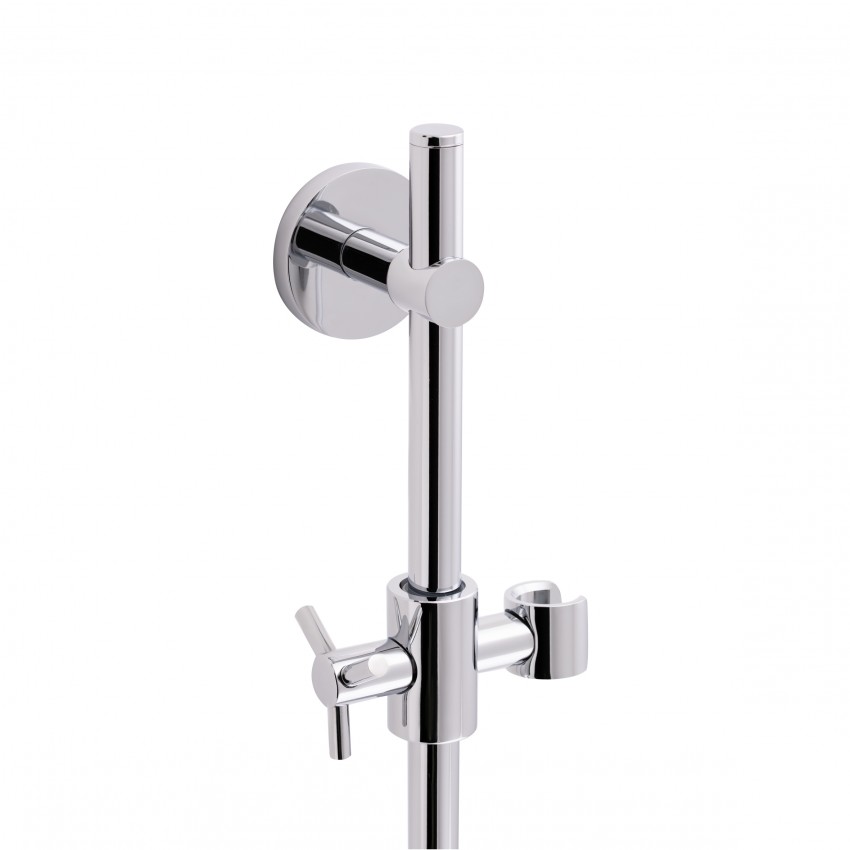 Стійка універсальна Sprha, Chrome, 700 мм, округла з полицею QT003 Qtap QTAP фото 2