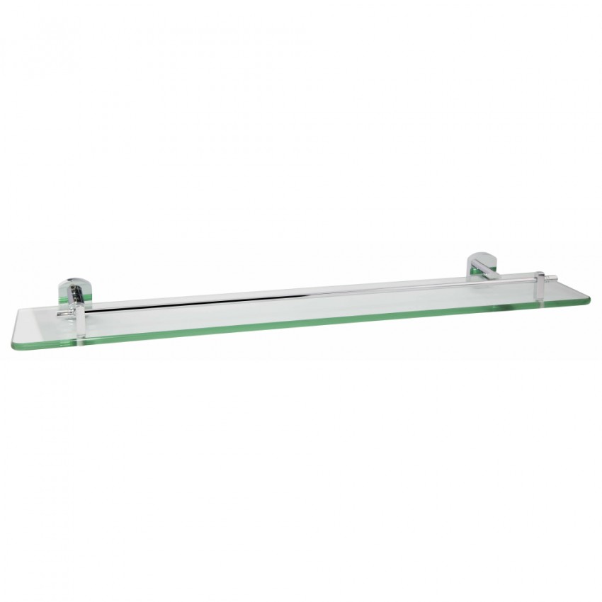 Полиця універсальна Liberty, 600 мм, Chrome скляна QTLIBCRM1153 Qtap QTAP