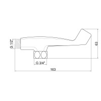 Тримач для лійки Niagara 109, Chrome LDNIA109CRM29475 Lidz LIDZ фото 1
