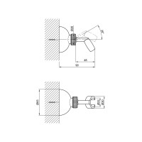 Тримач для лійки Niagara 111, Chrome LDNIA111CRM29476 Lidz LIDZ фото 1