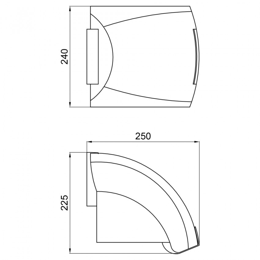 Сушарка для рук настінна Tarnow 0192, 1800 Вт, White LDTAR0192WHI32511 Lidz LIDZ фото 1