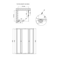 Душова кабіна Presto CRM1088SP5, 80х80 см, квадратна, скло 5 мм Pear, розсувна, без піддону Qtap QTAP фото 1