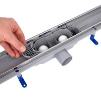 Лінійний трап Dry Tile304-800 з сухим затвором під плитку QT QTAP фото 3