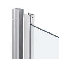 Душова кабіна Taurus CRM1011SC6, 100х100 см, квадратна, скло 6 мм Clear, CalcLess розсувна, без піддону Qtap QTAP фото 2