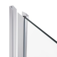 Душова кабіна Dozorca SC90x90.CRM.LOW.TR п'ятикутна, для низьк. піддону, висота 190 см, скло проз. 6 мм, без піддону Lidz LIDZ фото 2