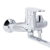 Змішувач для ванни Tani 0051, Chrome (k40) з довгим поворотним виливом та душовим гарнітуром LDTAN0051CRM44961 Lidz LIDZ фото 3