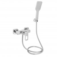 Змішувач для душу Wawel 010, Chrome (k40) з душовим гарнітуром LDWAW010CRM45390  Lidz